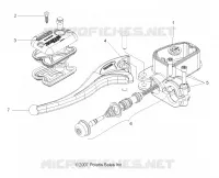 VORDERBREMSE BREMSE LEVER AND LH MASTER CYLINDER
