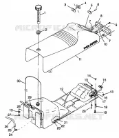 SITZ   GASBEHÄLTER ULTRA 0986778 (4943554355A007)