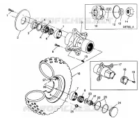 VORDERRAD 6X6 400L W968740 and 6X6 400L Norwegian N968740 (4935963596B008)