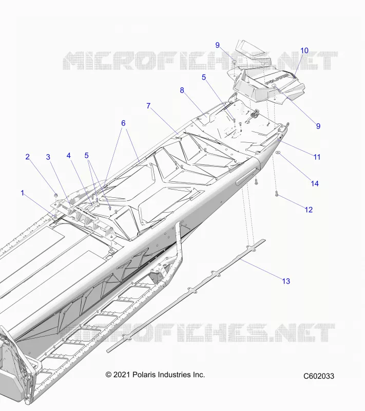 CHASSIS, REAR, MISC. COVERS AND SNOWFLAP