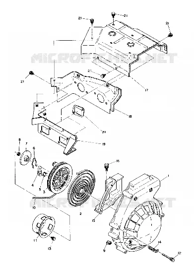 RÃŒCKZUG STARTER AND BLOWER HOUSING (4909550955019A)