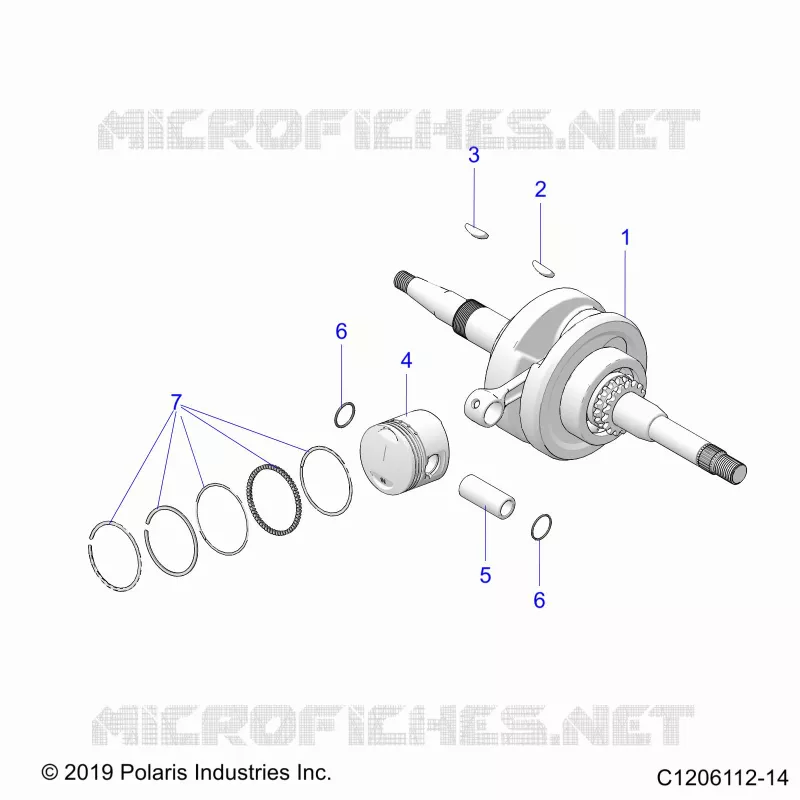 ENGINE, KURBELWELLE AND PISTON