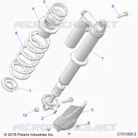 SUSPENSION, REAR SHOCK MOUNTING