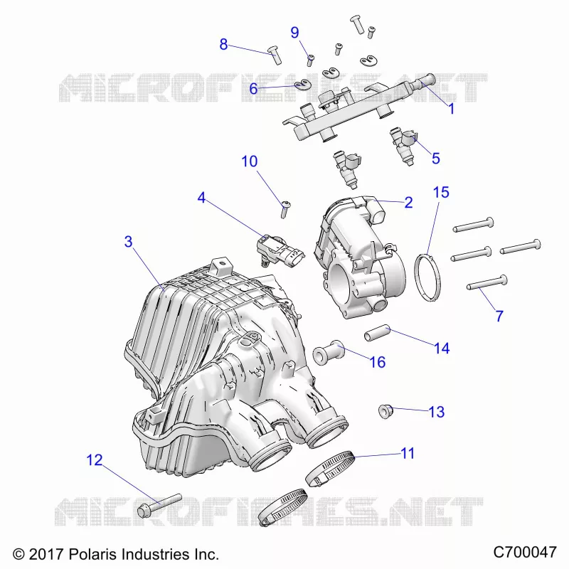 ENGINE, LUFTEINLASS MANIFOLD