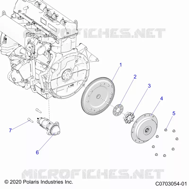 ANLASSER, FLYWHEEL