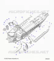CHASSIS, CLUTCH GUARD, FOOTRESTS, AND RUNNING BOARDS
