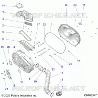 ANTRIEB, CLUTCH COVER AND DUCTING