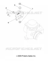 MOTOR, VERGASER BRACKET