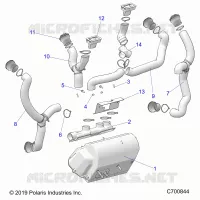 INSTRUMENTENTAFEL, HEATER DUCTING