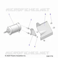 ANLASSER MOTOR/SHIELD
