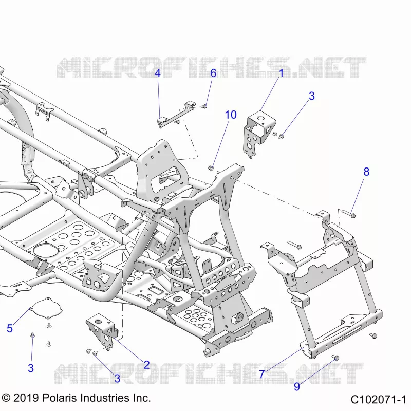 CHASSIS, FRONT CAB SUPPORTS