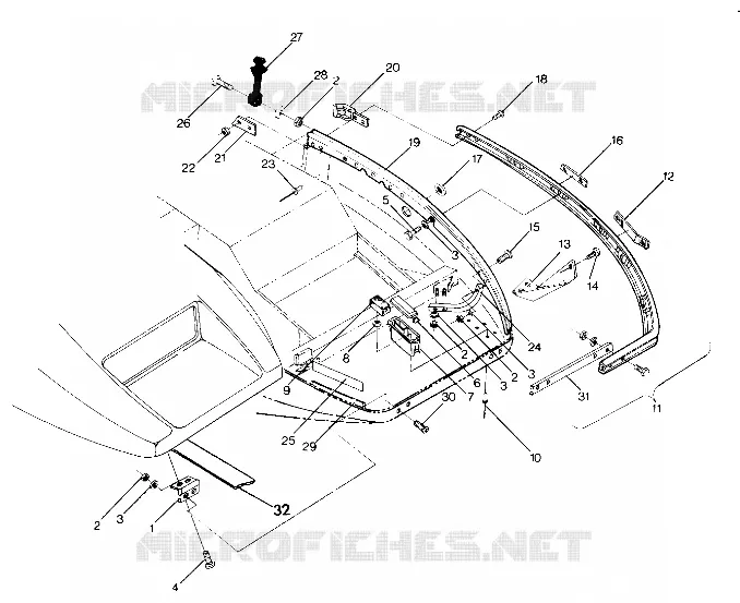 AUTO   HINGE Star, Sprint ES and StarTrak Updated 2/90 (4916811681008A)