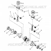 KOLBEN   KURBELWELLE LITE 0963433, EURO LITE E963433 AND LITE DELUXE 09634 (4931663166C006)
