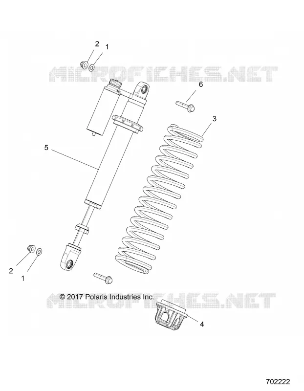 SUSPENSION, FRONT SHOCK MOUNTING