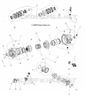ANTRIEB, FRONT GETRIEBEGEHÄUSE INTERNALS (Built 3/05/10 and Before)