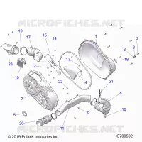 ANTRIEB, CLUTCH COVER AND DUCTING