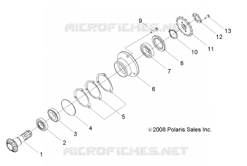 ANTRIEB, GEAR SHAFT OUTPUT
