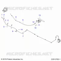 HINTERBREMSE BRAKE LINE AND PARK BRAKE