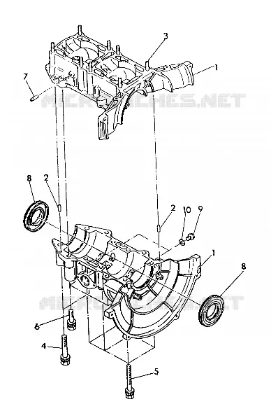 CRANKCASE SPORT/SPORT GT (4921282128041A)