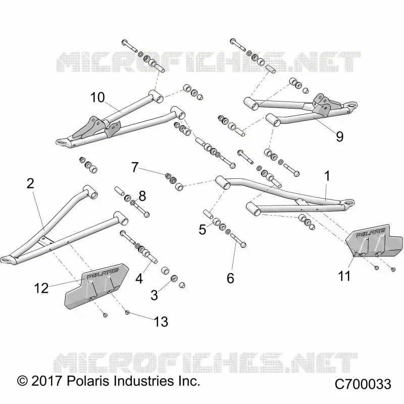 FRONT SUSPENSION CONTROL ARMS