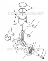 KURBELWELLE AND KOLBEN ASSEMBLY 250 4X6 / W928627 (4922902290040A)