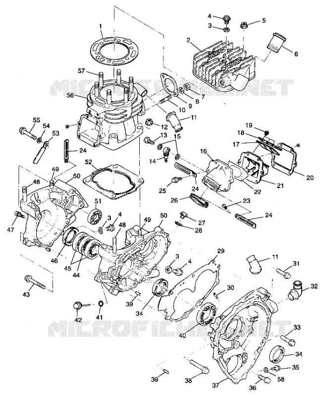 CRANKCASE AND ZYLINDER