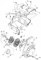 Gebläsegehäuse   RÜCKZUG ANLASSER SUPER SPORT 0970761 (4937643764C012)