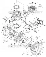 CRANKCASE AND ZYLINDER (SPORT) SPORT 400L W97BA38C (4940124012C011)