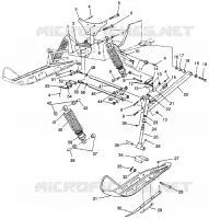FRONT SUSPENSION AND SKI XLT SP 0976676 (4937753775B002)