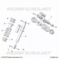 SUSPENSION, FRONT SHOCK MOUNTING