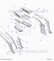 KAROSSERIE HINTEN FENDERS AND BEZELS- Z24NEE99A2/B2 (C0705025-9)