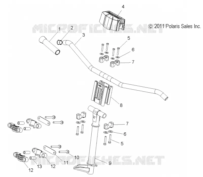 UPPER LENKEN   HANDLEBAR ASM.