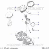 ENGINE, KURBELWELLE AND PISTON