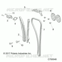 CAM CHAIN AND TENSIONER