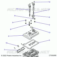 ENGINE, THROTTLE BODY AND VENTILDECKEL
