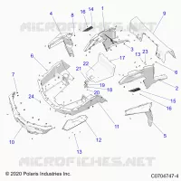 KAROSSERIE HINTEN RACK AND FENDERS