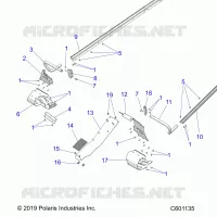 CHASSIS, CLUTCH GUARD, FOOTRESTS, TUNNEL GRIPS