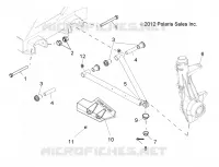 SUSPENSION, A-ARM AND STREBE MOUNTING