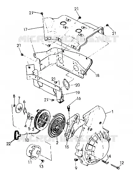 Gebläsegehäuse/RÜCKZUG ANLASSER Sport/Sport GT (4921282128045A)