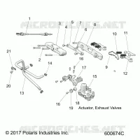 ENGINE, AUSPUFF VALVE ASM.