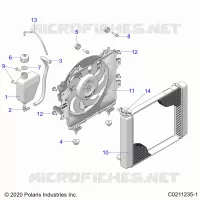 ENGINE, KÃŒHLSYSTEM, RADIATOR, FAN &amp; OVERFLOW BOTTLE