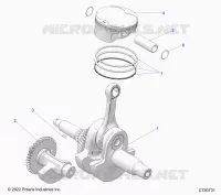 ENGINE, KURBELWELLE, PISTON AND BALANCE SHAFT