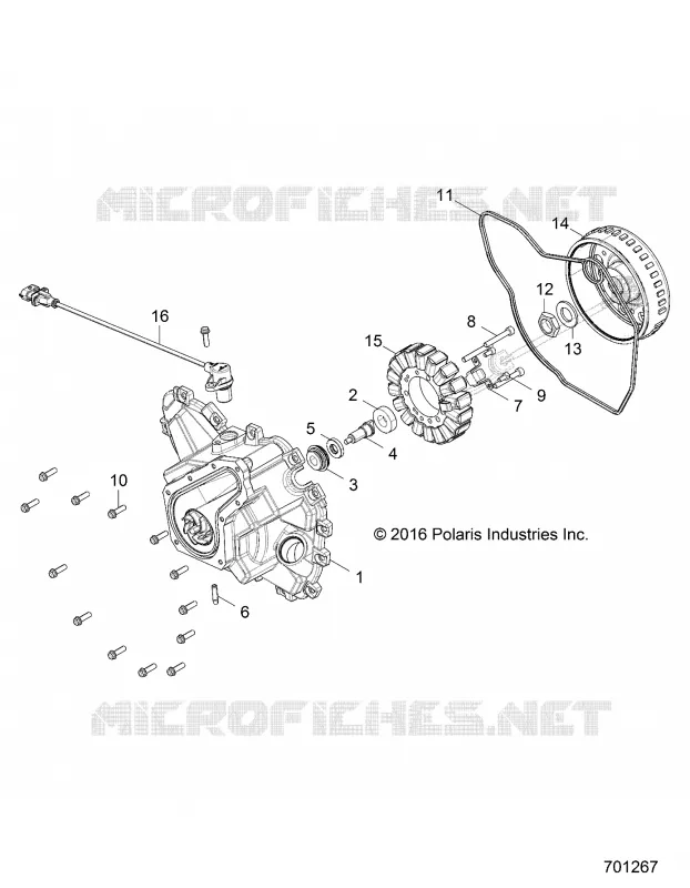 MOTOR, STATOR COVER AND SCHWUNGRAD