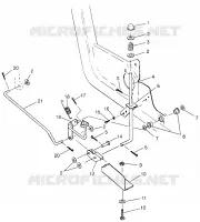 FOOT PEDAL   BREMSE Swedish Magnum 4X4 S97AC42E and Norwegian Magn (4940834083C04A)