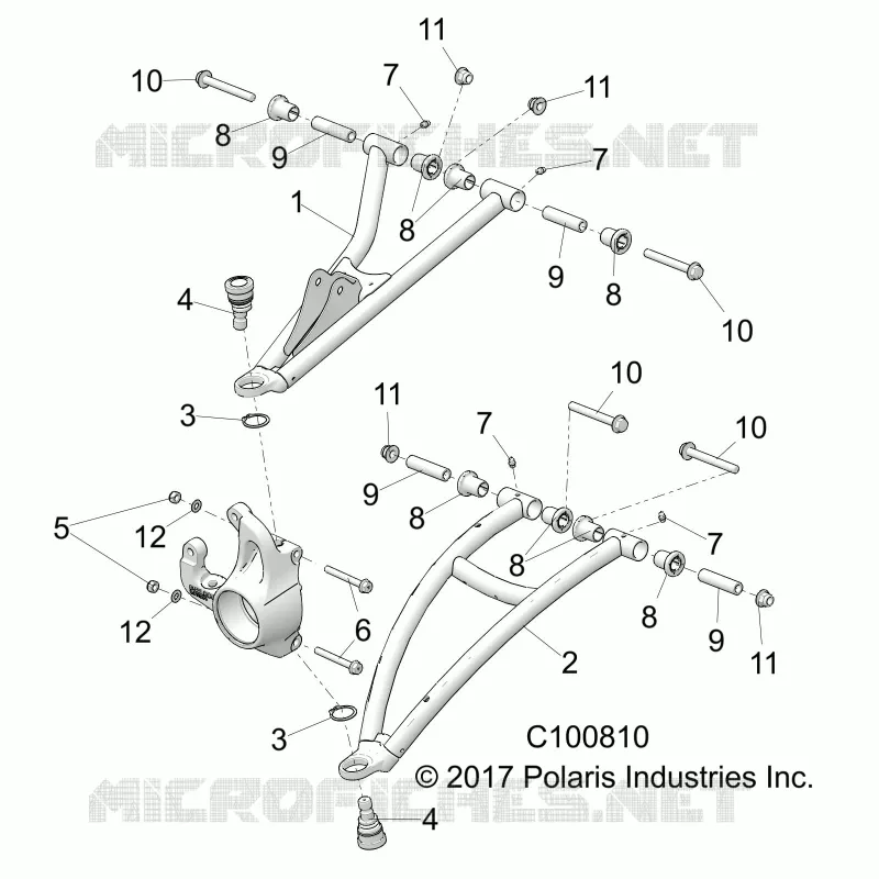 FRONT SUSPENSION A-ARMS