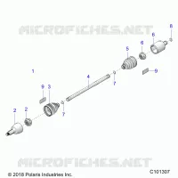 ANTRIEB, DRIVE SHAFT, FRONT