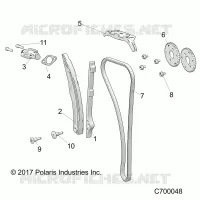 CAM CHAIN AND TENSIONER