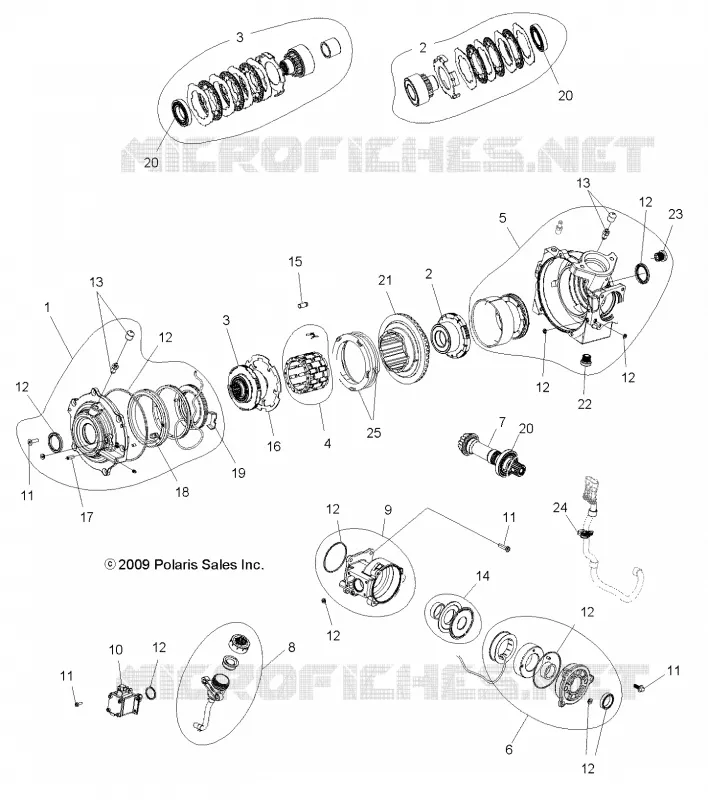 ANTRIEB, FRONT GETRIEBEGEHÄUSE INTERNALS