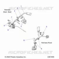 ELEKTRIC, WIRE HARNESS, HOOD, ELEC. START