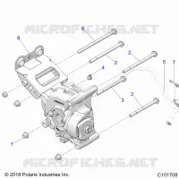 ANTRIEB, GEARCASE MOUNTING, REAR